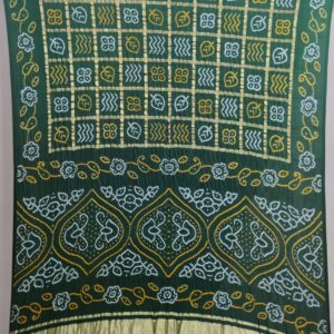 GREEN GAJJI SILK GHARCHOLA SAREE