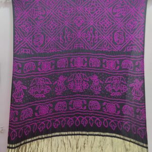 BLACK RAI BANDHANI GAJJI SAREE
