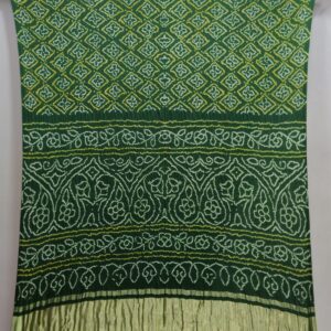 GREEN RAI BANDHNAI GAJJI SILK SAREE