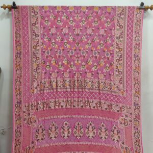 GAJRI PINK MINAKARI KHADDI GEORGETTE BANDHANI SAREE