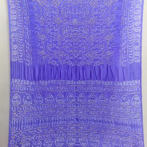 LAVENDER PURE SILK BANDHANI SAREE WITHOUT ZARI