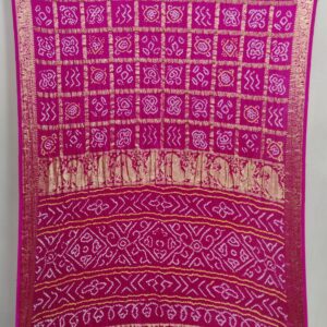 RANI PINK GHAJJI GHARCHOLA SAREE